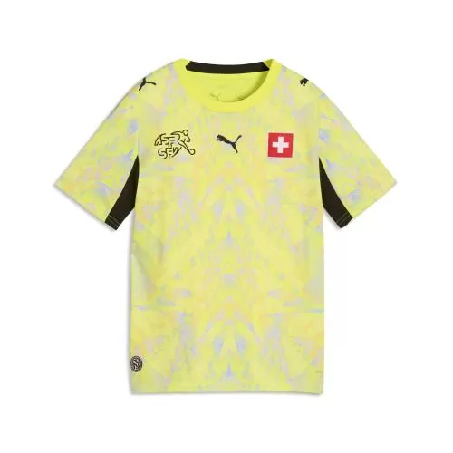 Schweiz Kinder Torwart Trikot WM Gelb - 2026